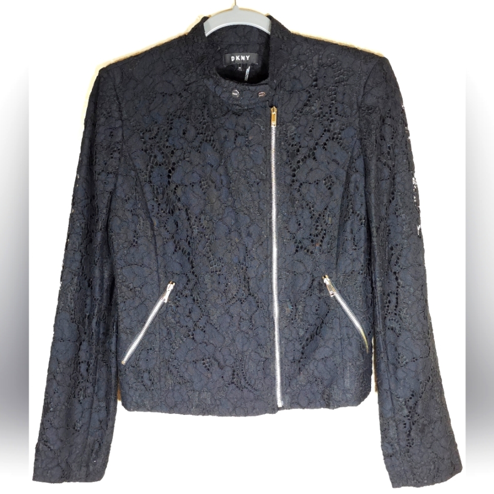 DKNY Lace Moto Jacket